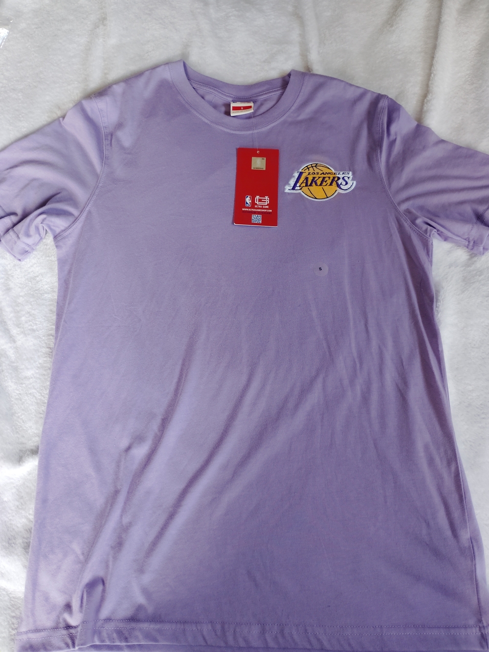 NBA Ultra Game Los Angeles Lakers Men’s Shirt Graphic Tee Small Purple New